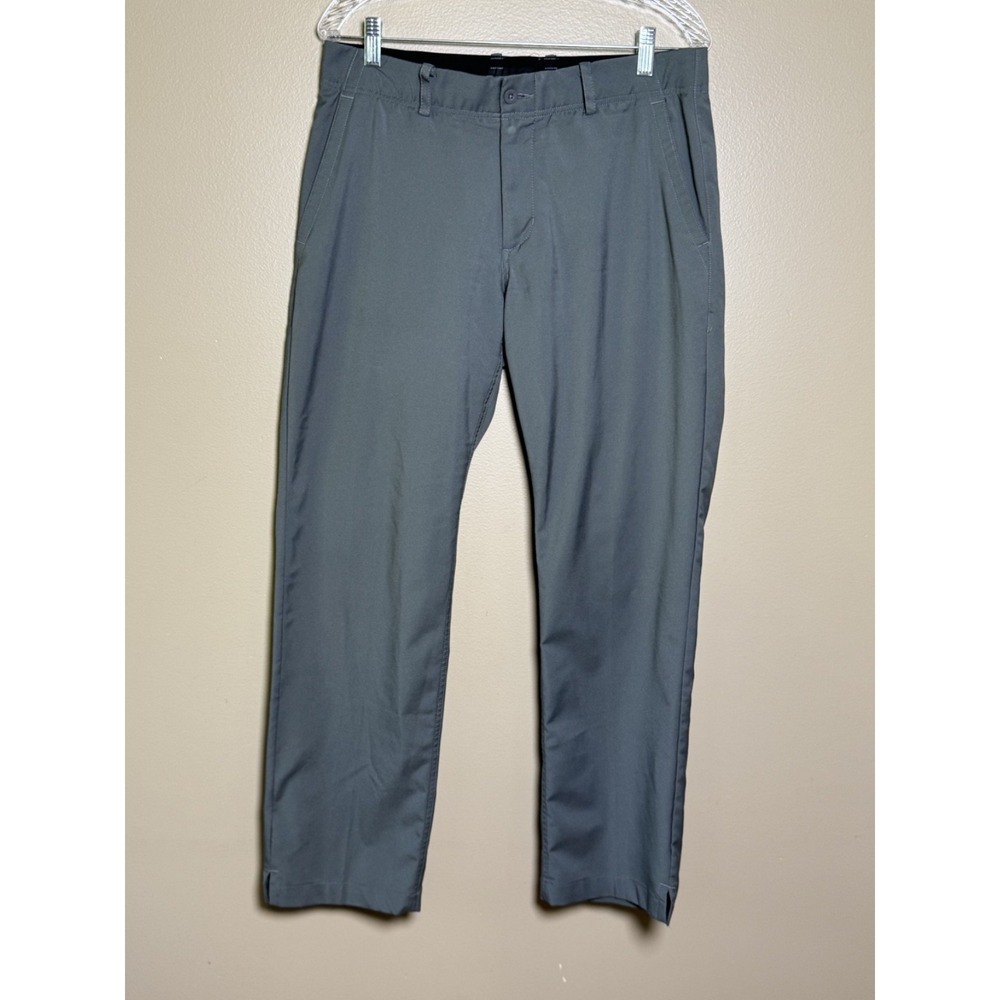 Nike Dri Fit Flat Front Golf Pants Mens 32x30 Dark Grey AA3318-022